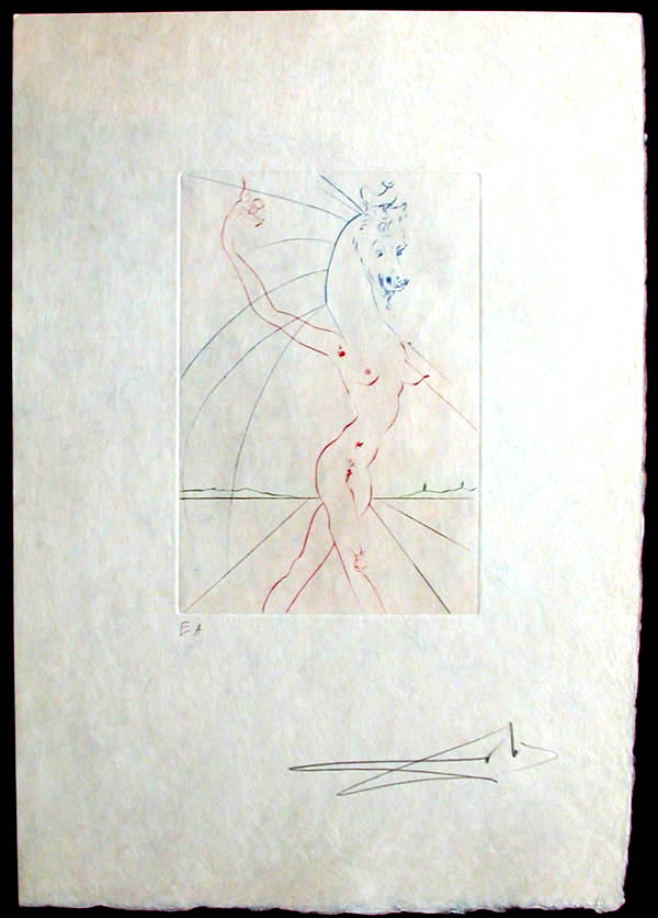 Salvador Dali - Femmes et Chevaux - L'Adoration
