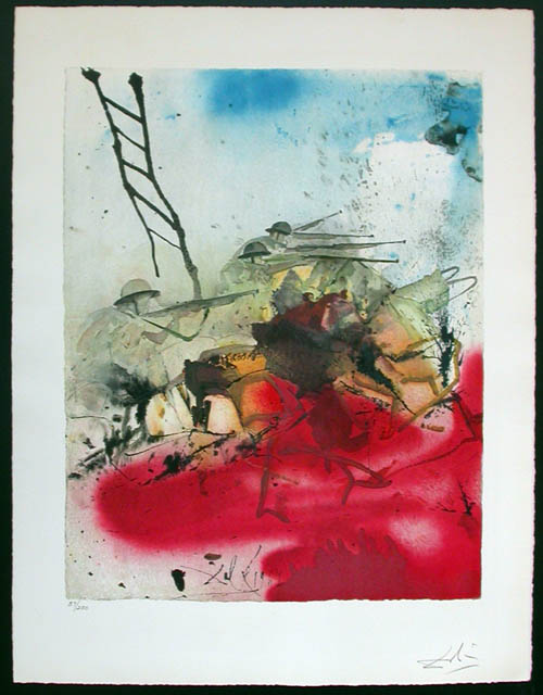 Salvador Dali - Aliyah - Battle for Jerusalem Hills