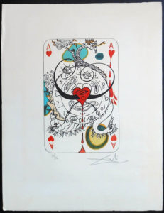 Salvador Dali - Playing Cards - Playing Cards Hearts - Ace of Hearts