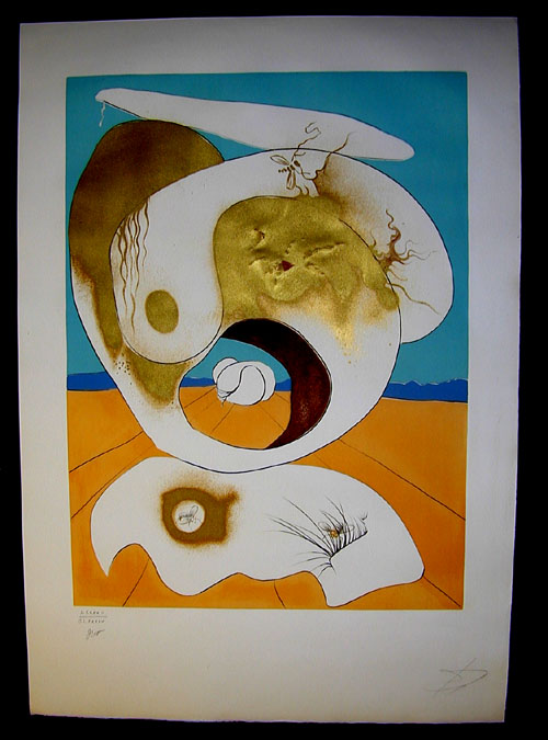 Salvador Dali - The Conquest of the Cosmos II - Planetary and scatological vision