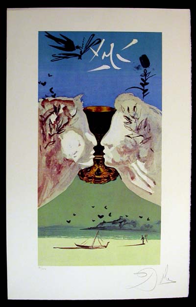 Salvador Dali - Lyle Stuart Tarot Cards - Ace of Cups