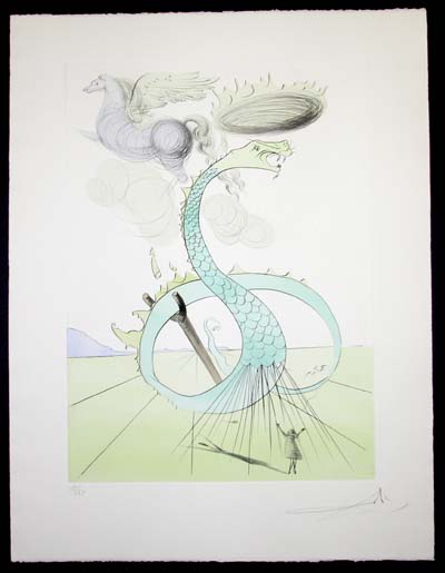Salvador Dali - Twelve Tribes of Israel - Dan