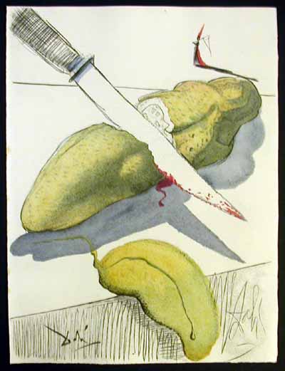 Salvador Dali - Dali Illustre Casanova - Cut Cucumber