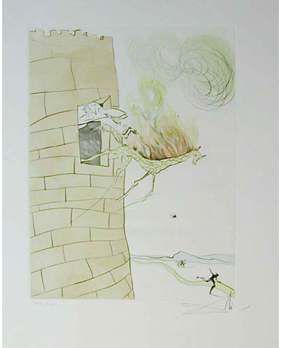 Salvador Dali - After 50 Years of Surrealism - Freud with Snail-Head