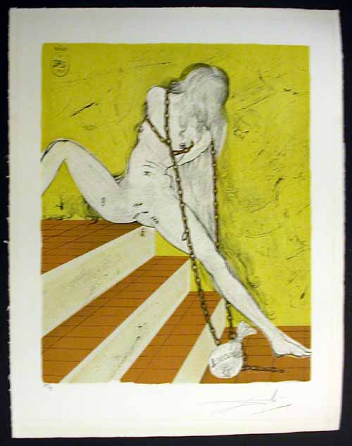 Salvador Dali - Marquis de Sade - Protect Her from Misfortune's Mistakes"