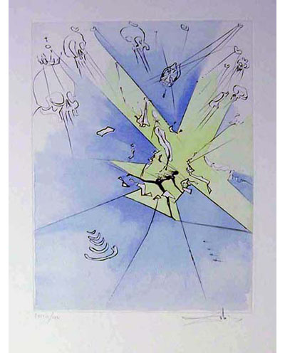 Salvador Dali - After 50 Years of Surrealism - The Grand Inquisitor Expels the Savior