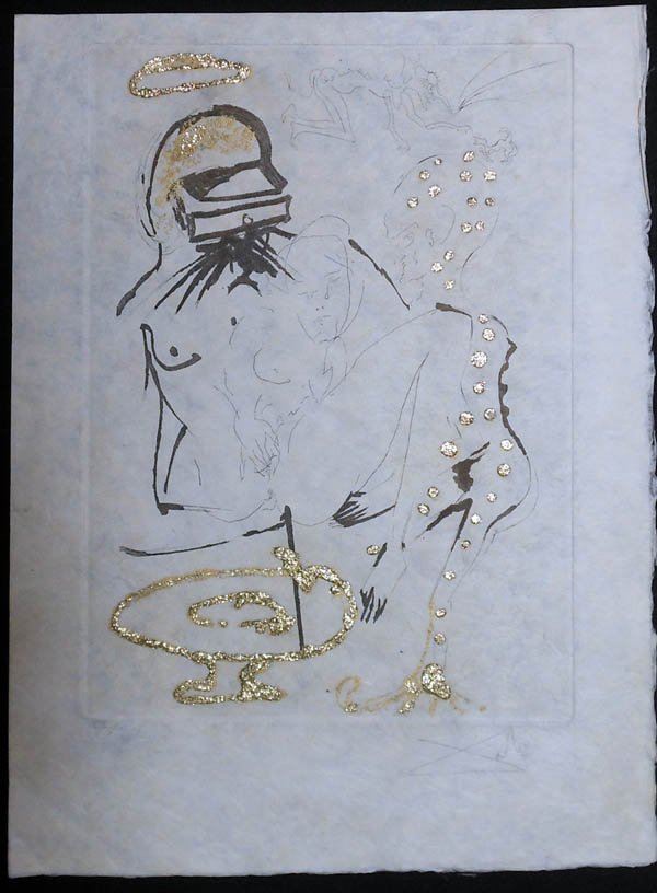 Salvador Dali - Les Amours Jaunes, The Golden Loves - Duel with camelias