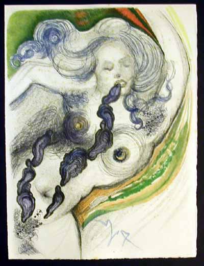Salvador Dali - Dali Illustre Casanova - Oysters and Nude