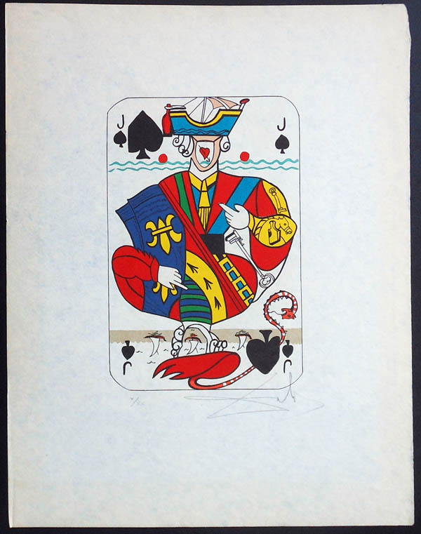 Salvador Dali - Playing Cards - Playing Cards Spades - Jack of Spades