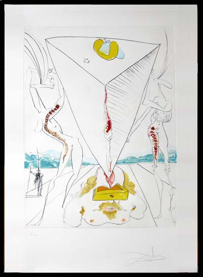 Salvador Dali - The Conquest of the Cosmos I - Philosopher Crushed by theCosmos