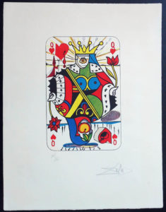 Salvador Dali - Playing Cards - Playing Cards Hearts - Queen of Hearts
