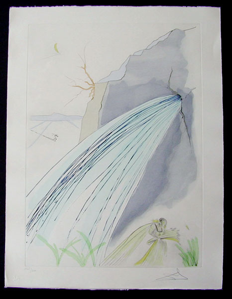 Salvador Dali - Our Historical Heritage - The Rock drypoint etching
