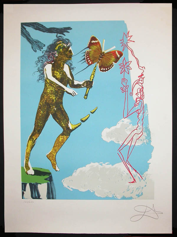 Salvador Dali - Magic Butterfly and the Dream - Release of the Psychic Spirit