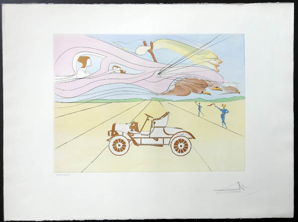 Salvador Dali - Hommage to Leonardo da Vinci - Automobile