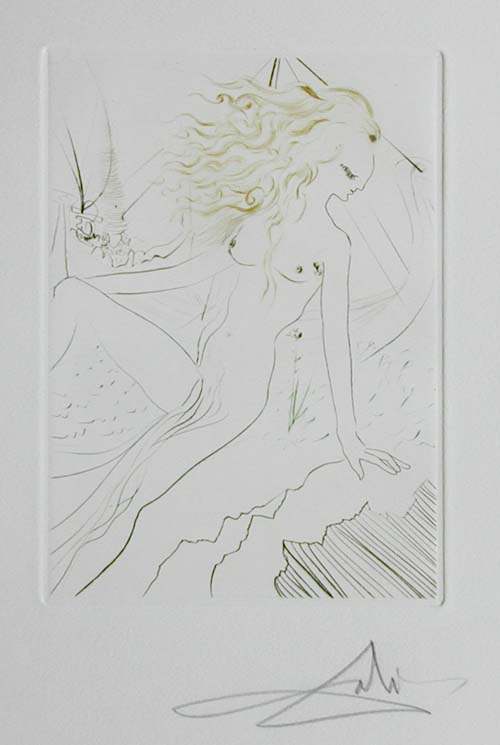 Salvador Dali - Le Decameron - La fiance du roi de Garge