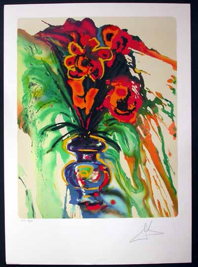 Salvador Dali - Fleurs Surrealistes (Flowers for Gala) - Gala's Bouquet
