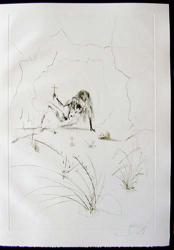 Salvador Dali - Tristan et Iseult - Brother Ogrin, the hermitt