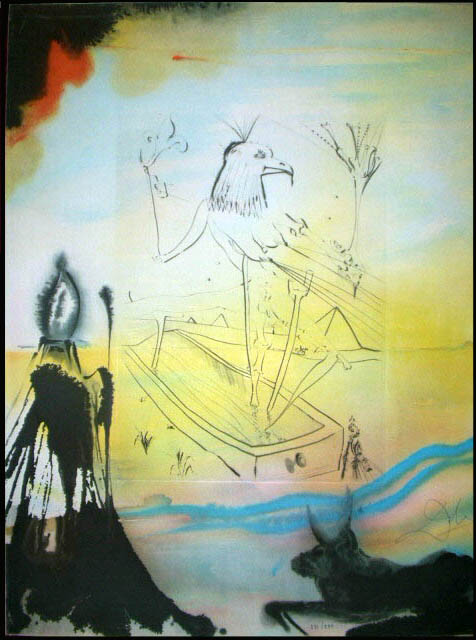 Salvador Dali - Moise et Monotheisme - Engulfment of Horus