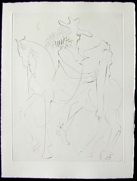 Salvador Dali - Les Amours de Cassandre - Cheval Picasso