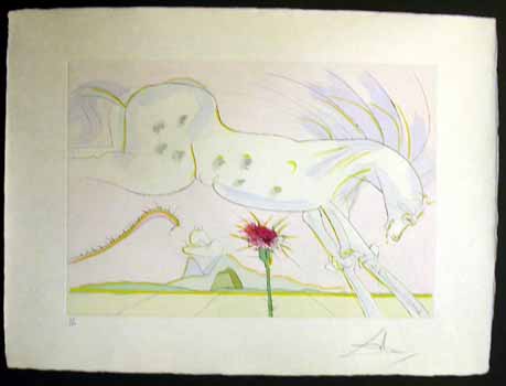 Salvador Dali - Le Bestiaire de La Fontaine - La Cheval et le Loup