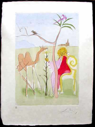 Salvador Dali - Le Bestiaire de La Fontaine - La Cour du Lion