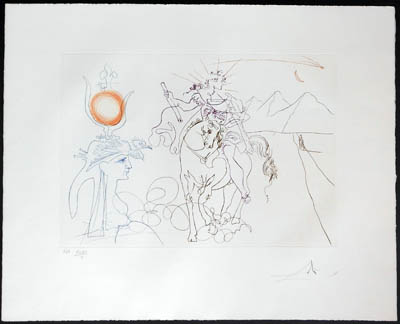 Salvador Dali - Famous Loves (Les Amours Celebres) - Caesar and Cleopatra