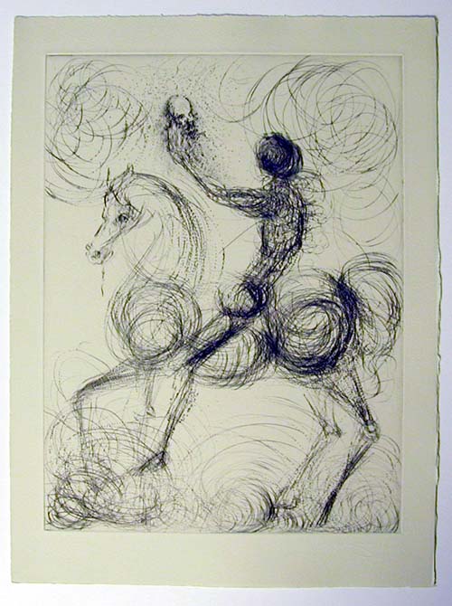 Salvador Dali - Faust - Cavalier et la mort