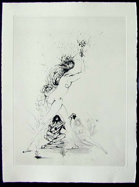 Salvador Dali - Les Amours de Cassandre - La Fille au Flambeau