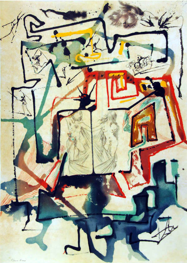 Salvador Dali - Alchimie des Philosophes - The Labyrinth