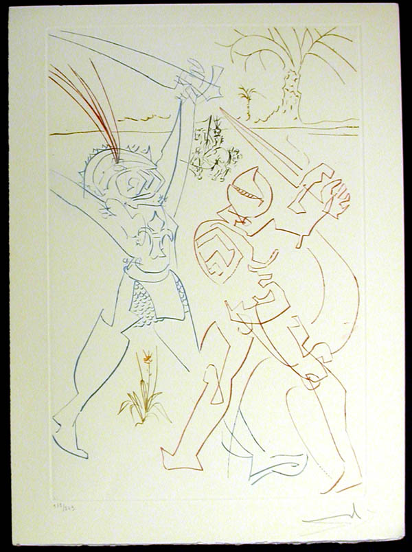 Salvador Dali - La Quete du Graal - The Tournament of Galore