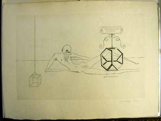 Salvador Dali - Dix Recettes d'Immortalite - Immortalite tetraedrique du cube