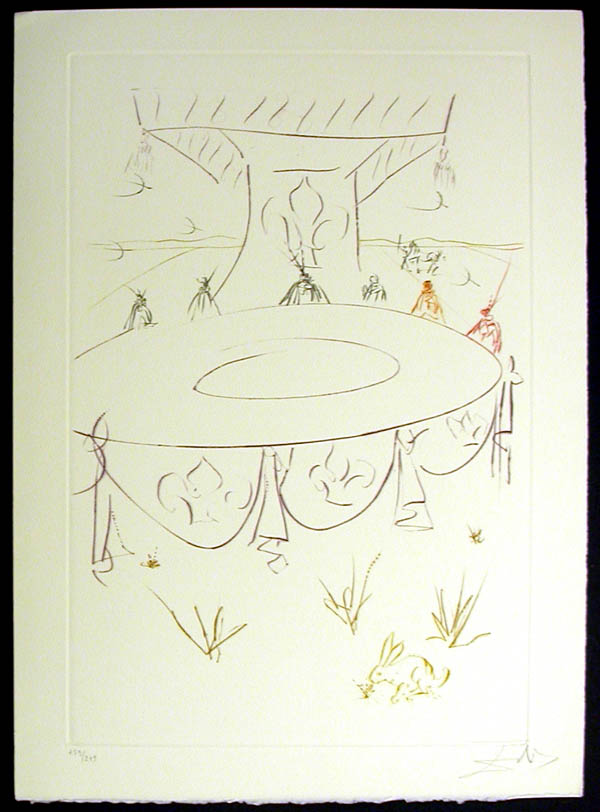 Salvador Dali - La Quete du Graal - Lancelot, comrade of the Round Table