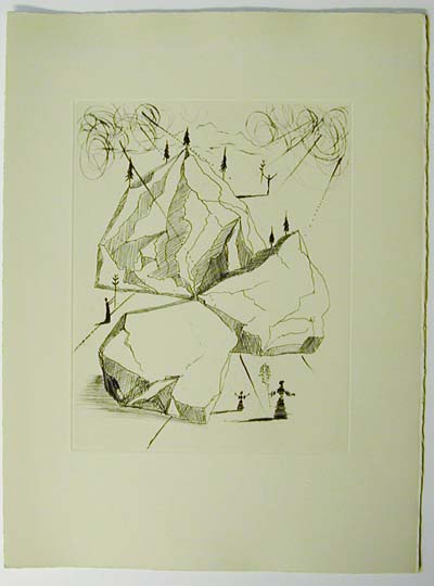 Salvador Dali - Poemes de Mao-tse-toung - Mountain of peace