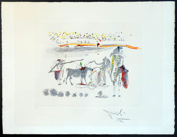 Salvador Dali - Tauromachie Surrealiste (Bullfight III) - The Parrots
