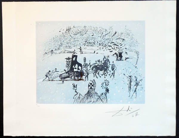 Salvador Dali - Tauromachie Surrealiste (Bullfight III) - The Piano in the Snow