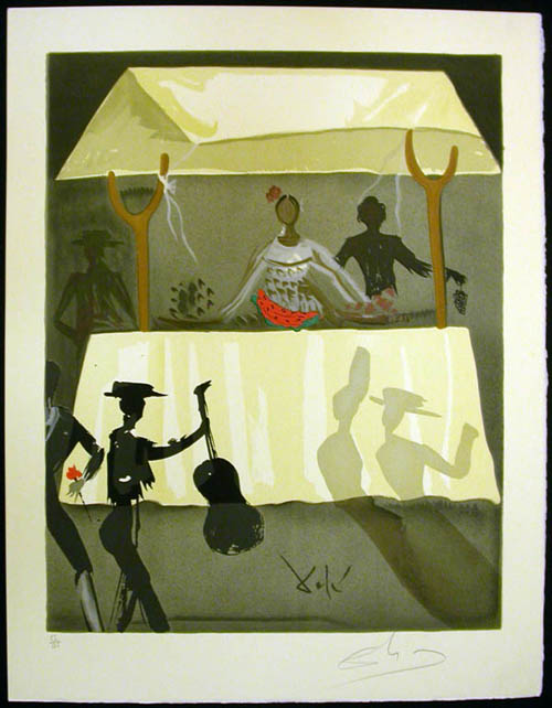 Salvador Dali - Carmen - Outside the Arena, the Fruit Vendor