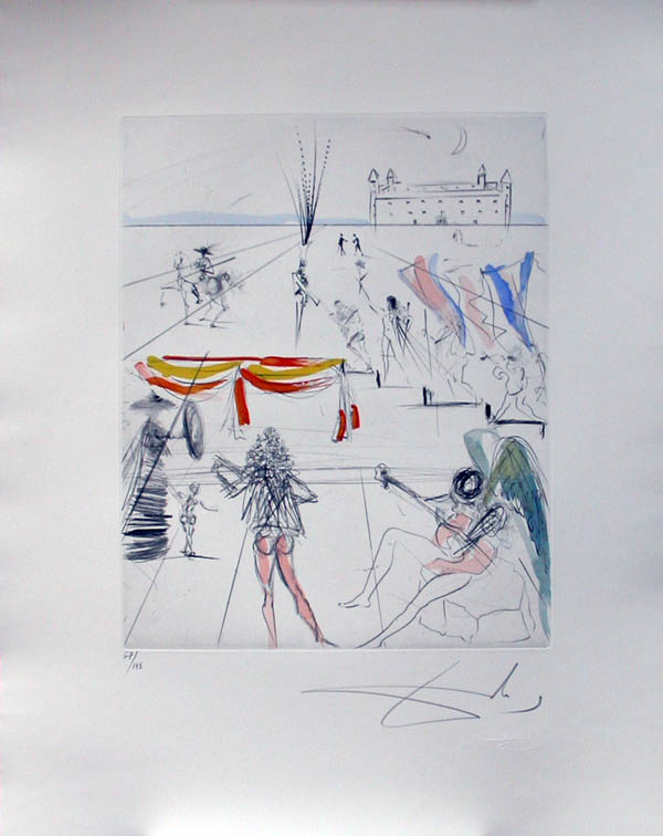 Salvador Dali - Hippies - Santiago of Compostela, St. Jacques de Compossgela