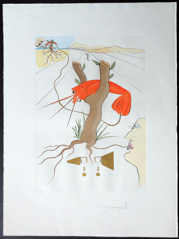 Salvador Dali - Hommage to Leonardo da Vinci - Telephone