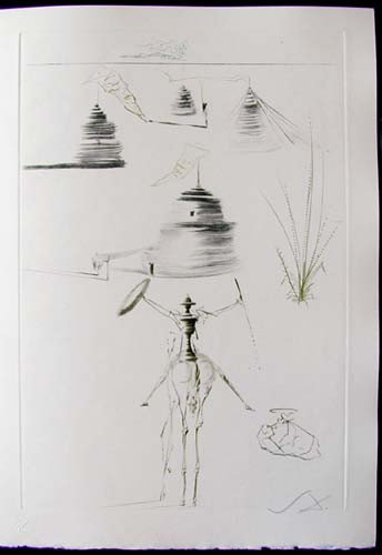 Salvador Dali - Tristan et Iseult - The camp of King Marc