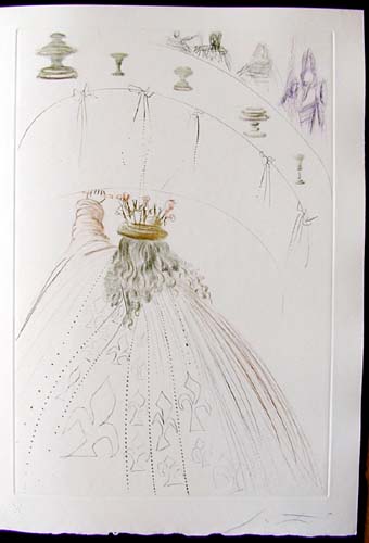 Salvador Dali - Tristan et Iseult - The cavaliers of King Arthur