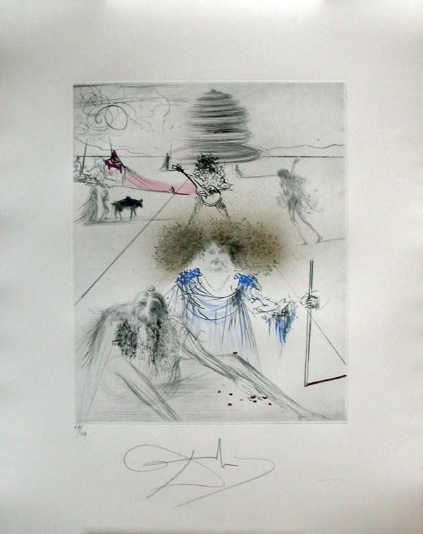 Salvador Dali - Hippies - The Old Hippie, Le Vieil Hippie