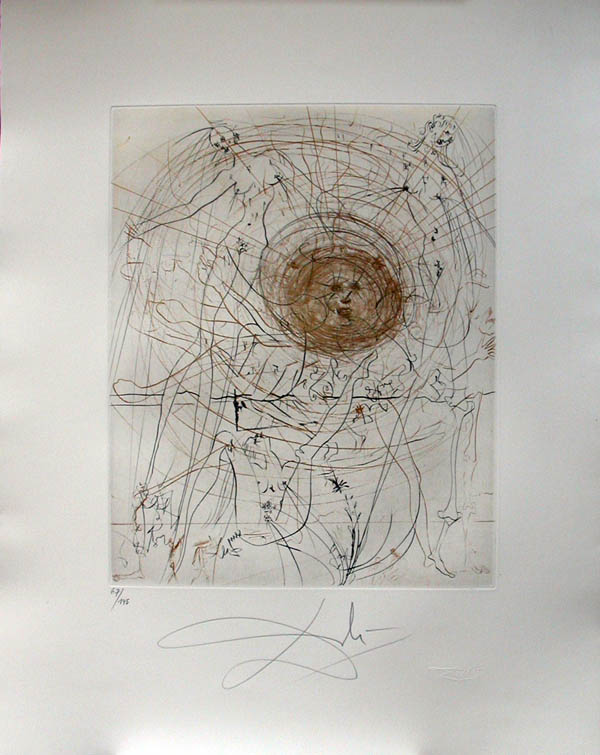 Salvador Dali - Hippies - The Sun, Le soliel