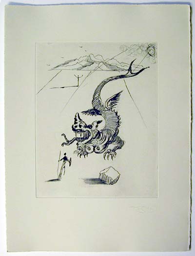 Salvador Dali - Poemes de Mao-tse-toung - The Green Dragon