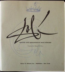 Salvador Dali - Dali by Max Gerard - Signature with drawing