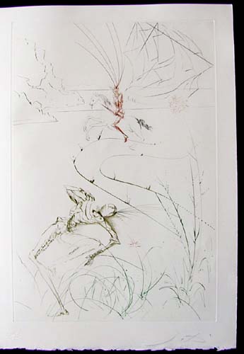 Salvador Dali - Tristan et Iseult - Tristan's last fight