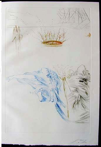 Salvador Dali - Tristan et Iseult - Tristan's testament