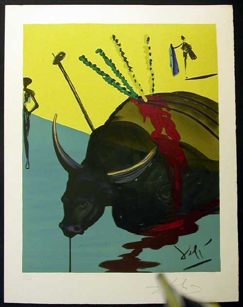 Salvador Dali - Carmen - The Bull is Slain