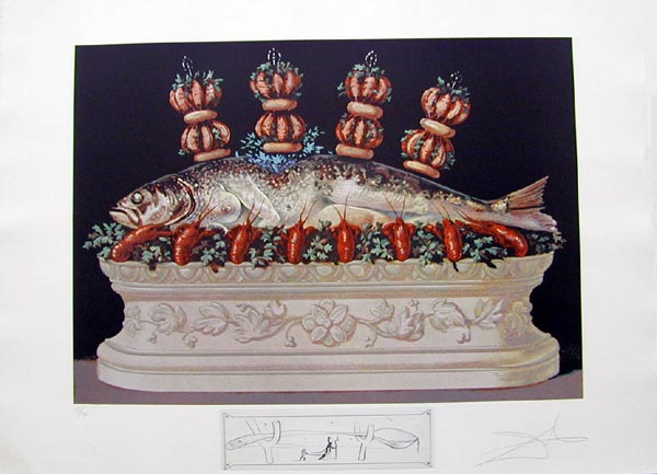 Salvador Dali - Les Diners de Gala - Veriegated Plumes