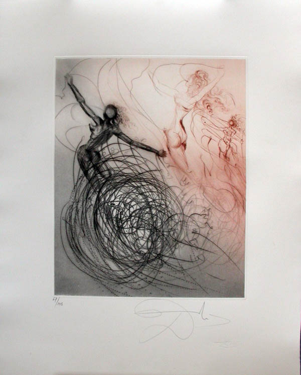 Salvador Dali - Hippies - Woman in the Waves, Les femmes dans les vagues