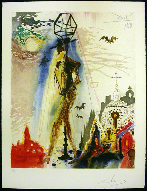 Salvador Dali - Carmen - Don Jose's final; Appearance:the Bats Symbolizing Death